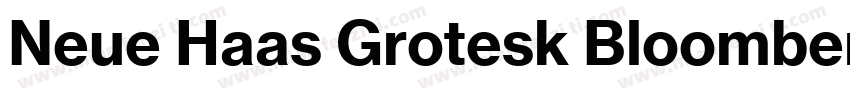 Neue Haas Grotesk Bloomberg Bold字体转换